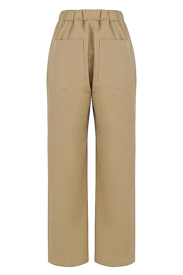 Luna Camel Cargo Trousers Product Image