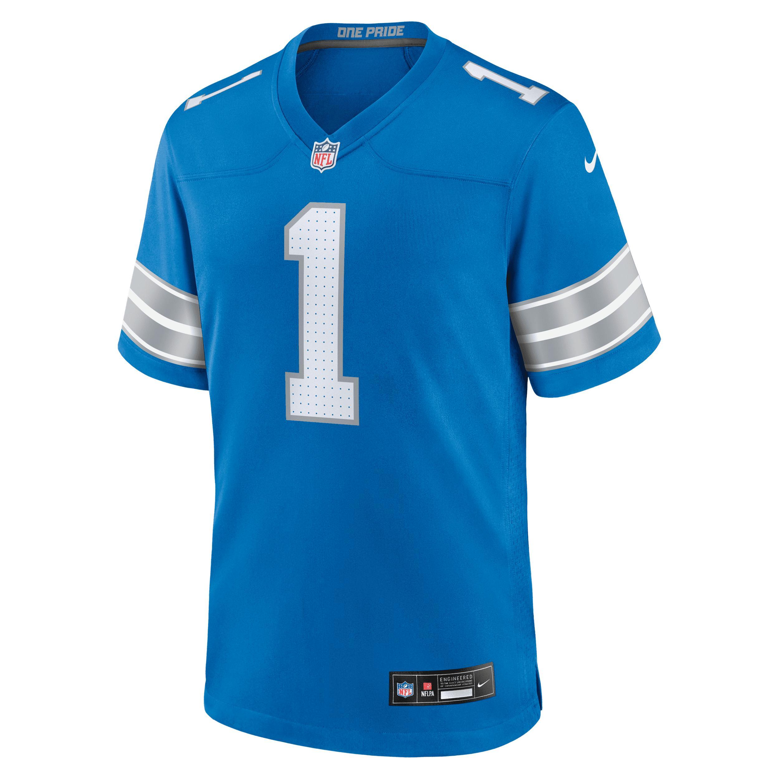 Jameson Williams Detroit Lions Nike Men's NFL Game Jersey Product Image