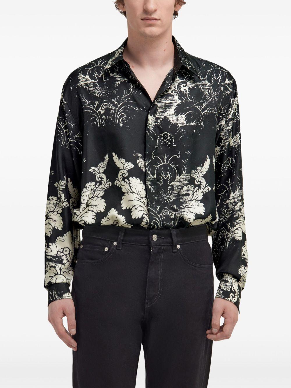 broccato-print shirt Product Image