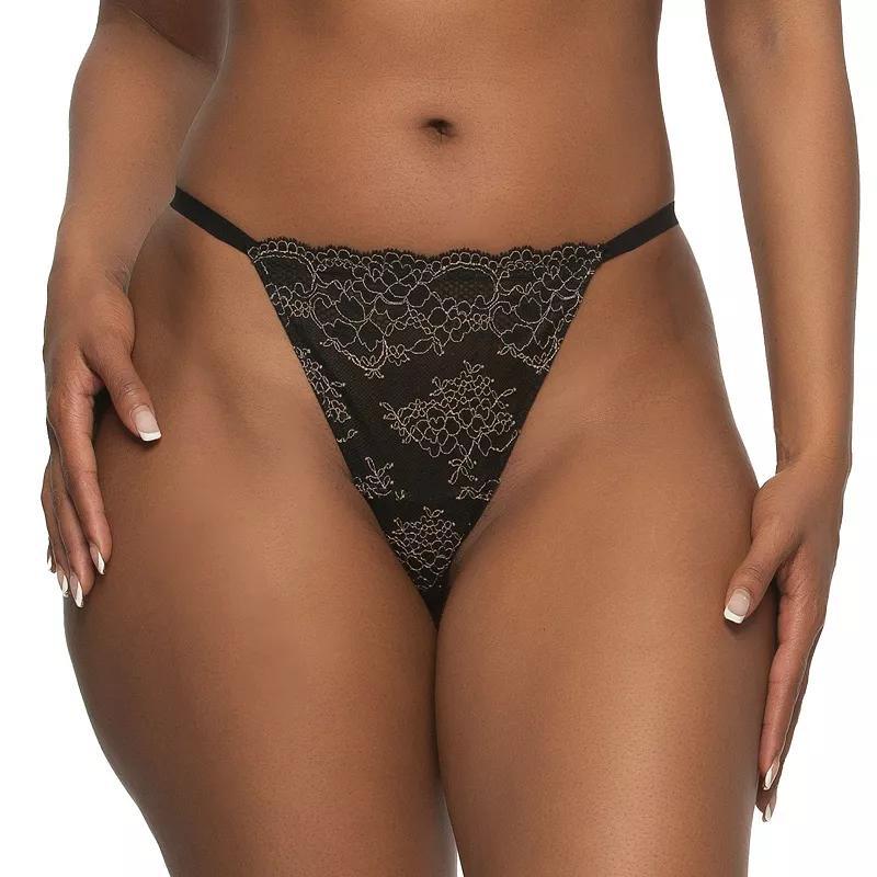 Paramour By Felina Lola Lace Thong Panty 535181, Women's, Size: Small, Sangria Product Image