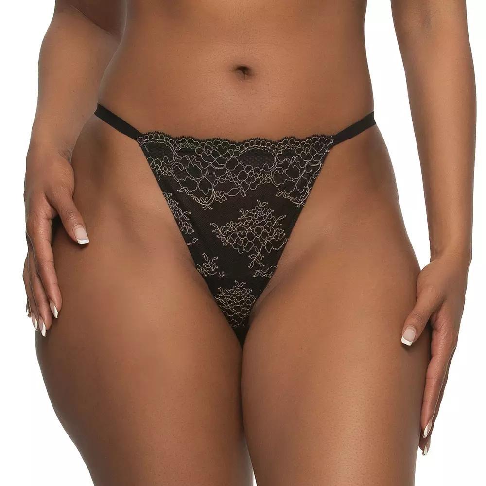 Paramour By Felina Lola Lace Thong Panty 535181, Women's, Size: Small, Sangria Product Image