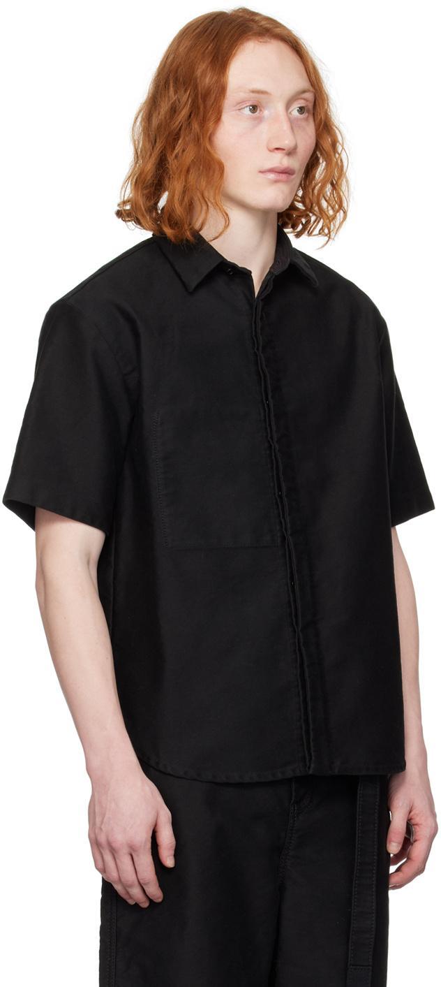 SACAI Long-sleeved Shirt In Black Product Image