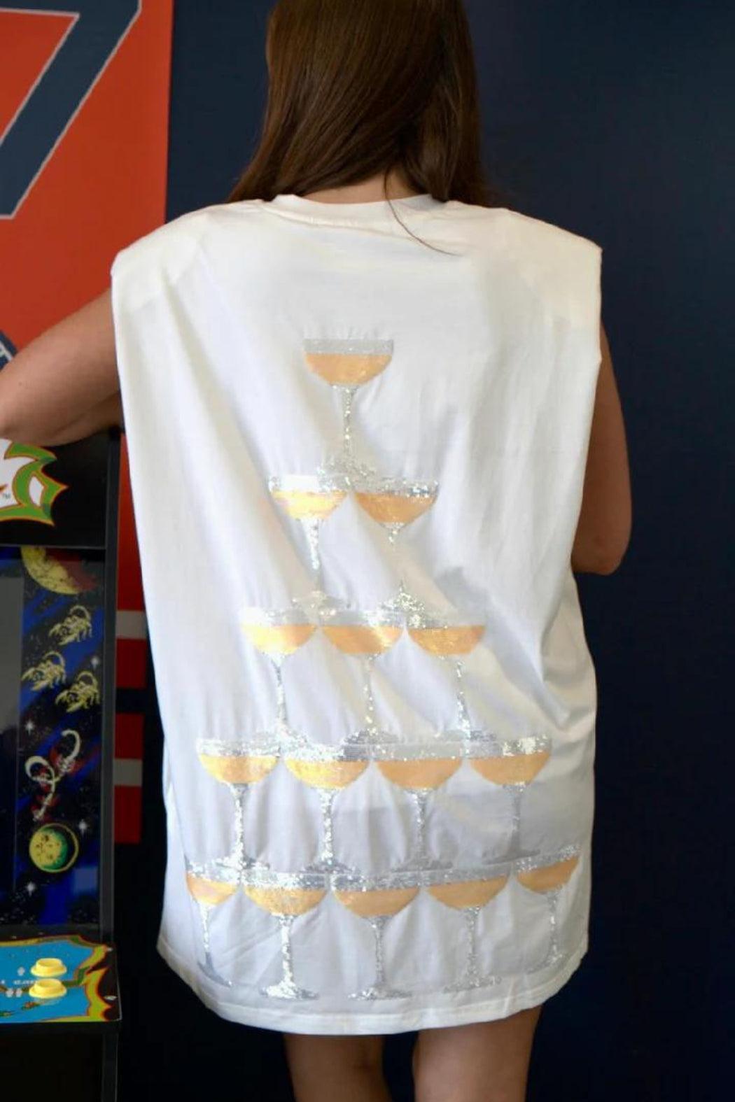 Champagne Tower Tank Dress Product Image
