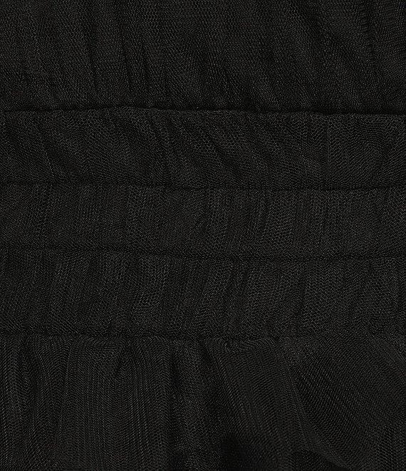 City Vibe Solid Strapless Bow Front Tiered Dress Product Image