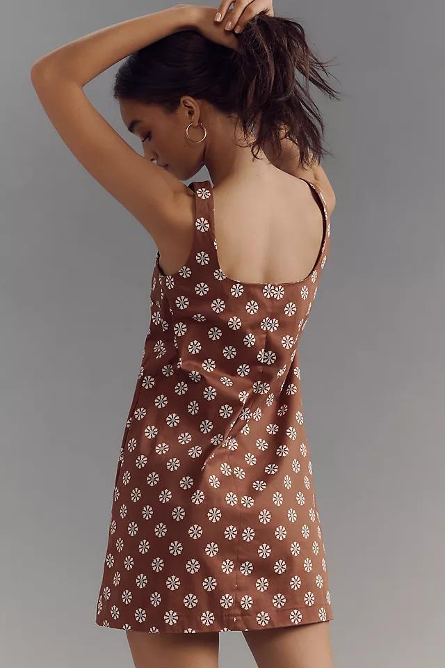 By Anthropologie Sleeveless Square-Neck Mini Dress Product Image