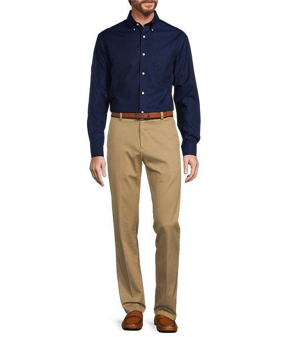 Gold Label Roundtree & Yorke Non-Iron Long Sleeve Solid Dobby Sport Shirt Product Image