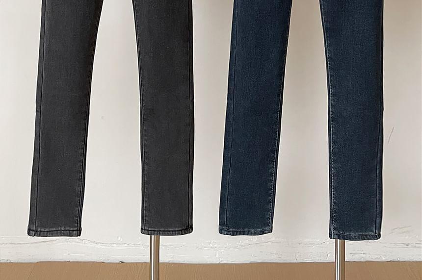 High Waist Skinny Jeans Product Image