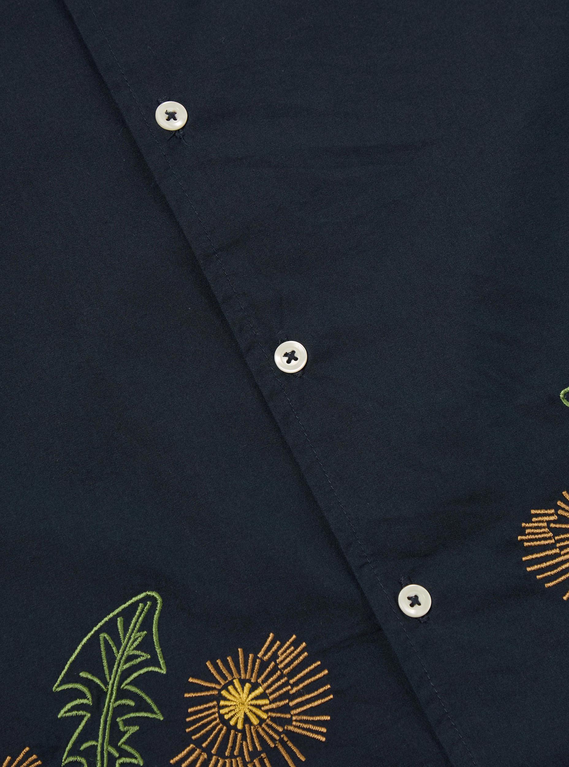 Flower Mountain x Universal Works Navy Broadcloth Minari Shirt Product Image