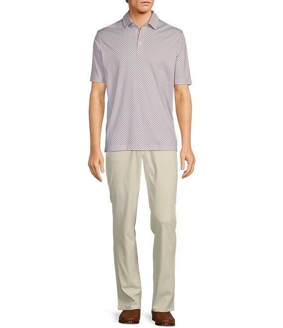 Hart Schaffner Marx The Mr. Classic Collection HartSoft Short Sleeve Micro Floral Polo Shirt Product Image