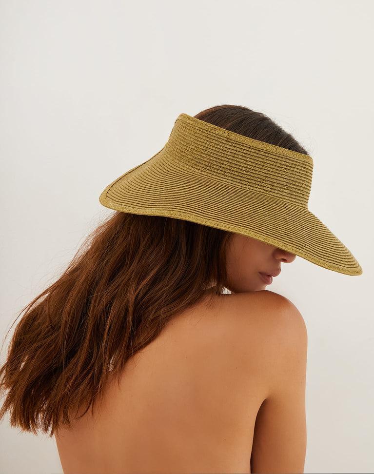 Straw Visor - Green Product Image