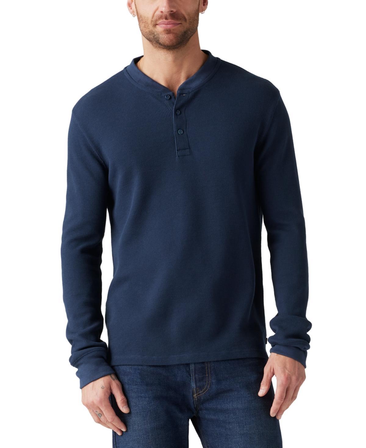 Levis Mens Long-Sleeve Thermal Henley Shirt Product Image