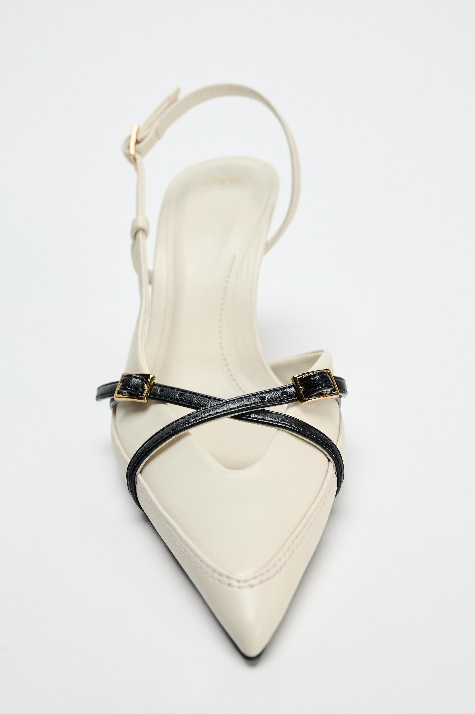 BUCKLED STRAP HEELED SHOES Product Image
