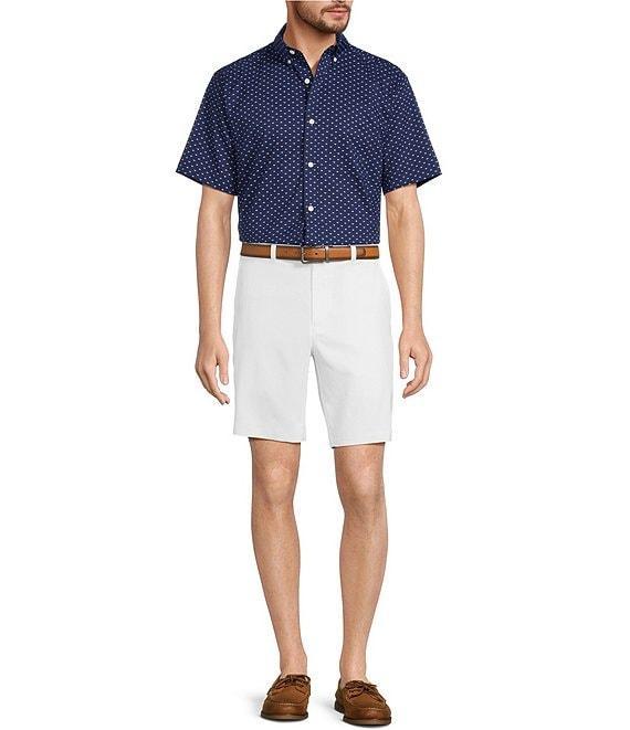 Roundtree & Yorke Big & Tall TravelSmart Easy Care Short Sleeve Turtle Print Sport Shirt Product Image
