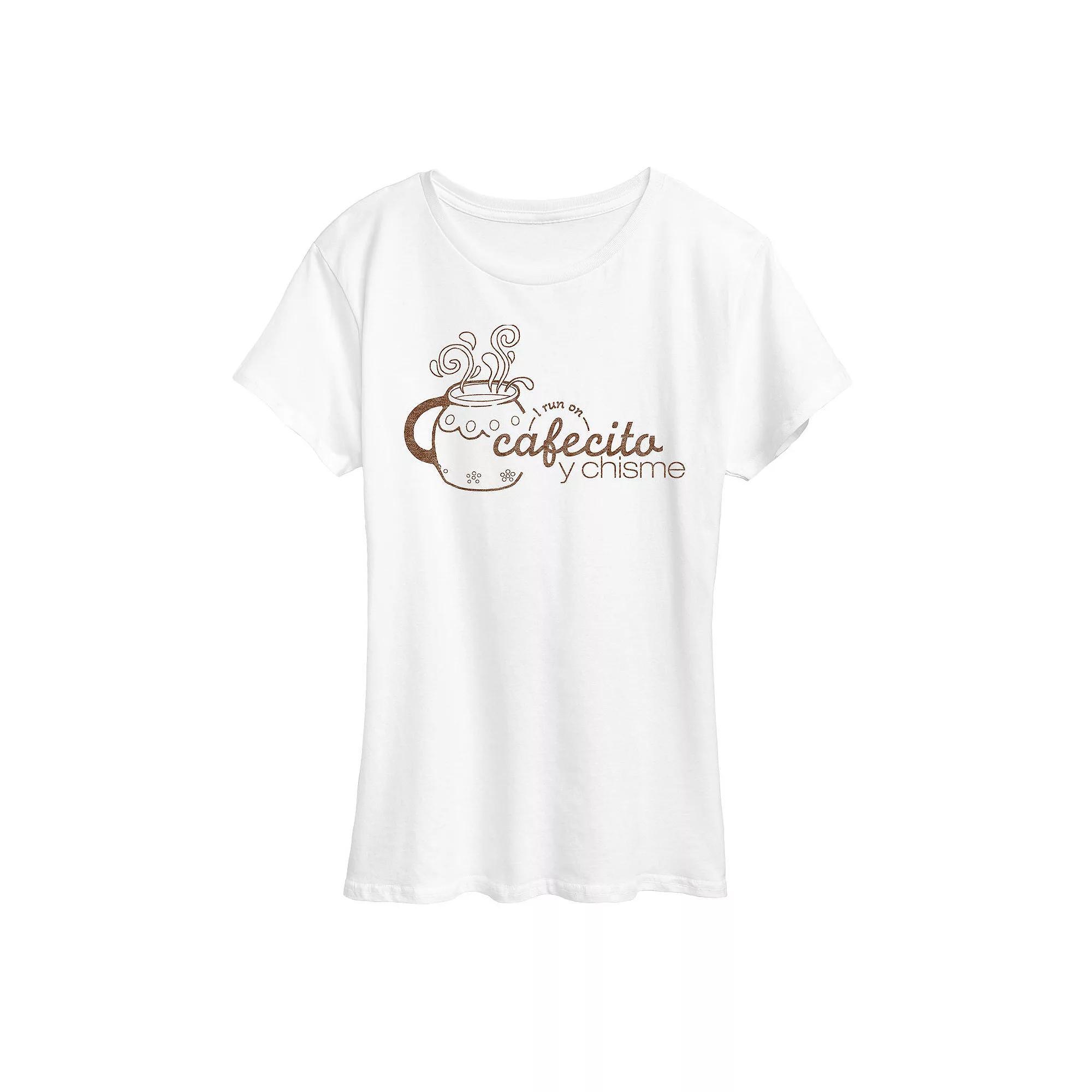 Womens Cafecito Y Chisme Graphic Tee, Girls Product Image