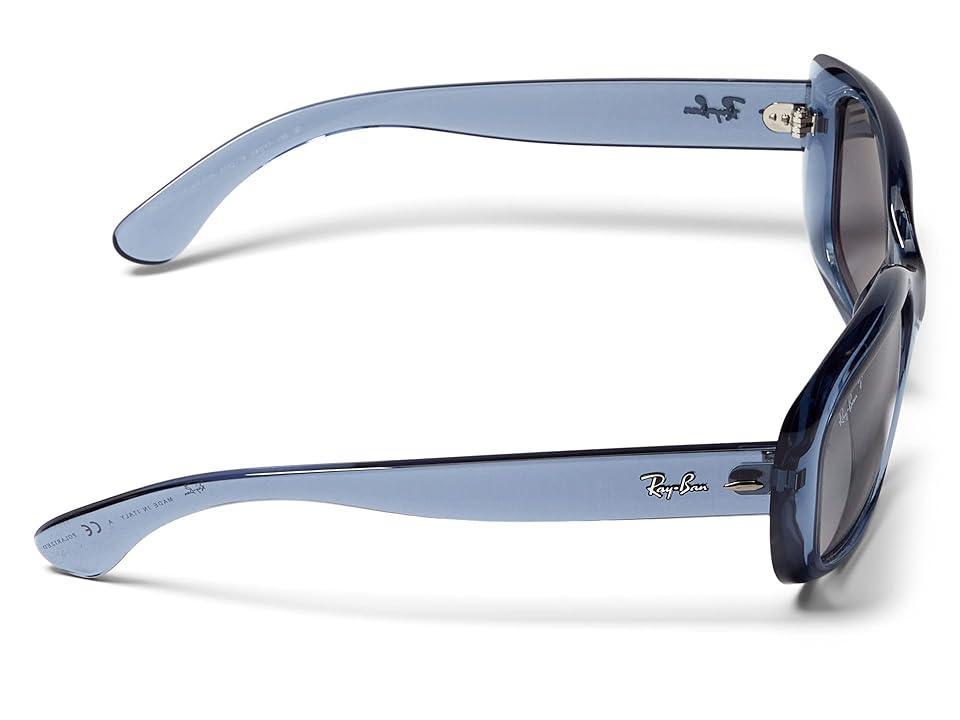 Ray-Ban Jackie Ohh Transparent Sunglasses Frame Grey Lenses Polarized Product Image
