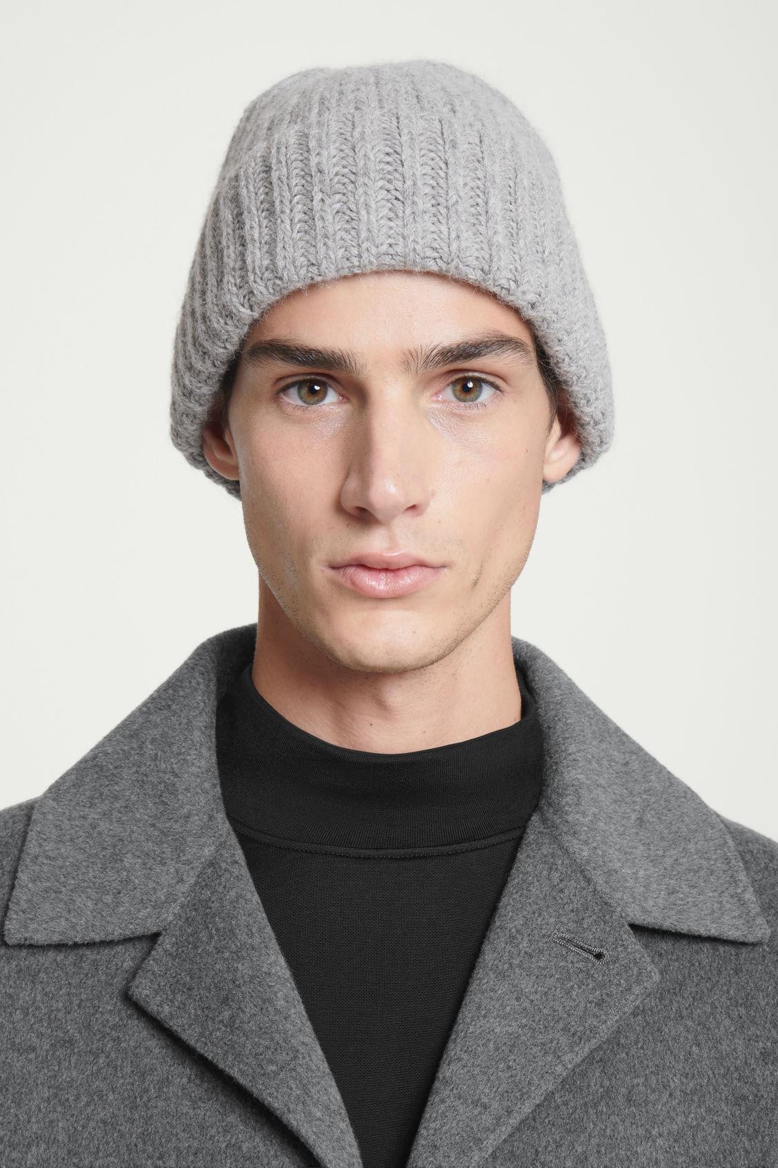 RIBBED ALPACA-BLEND BEANIE Product Image