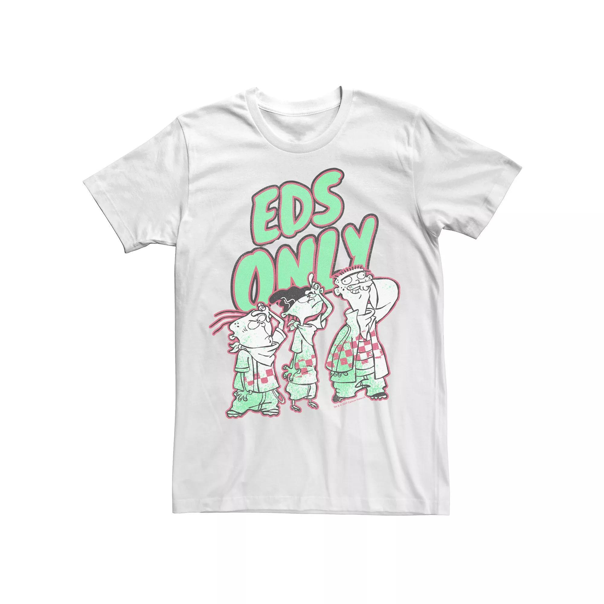 Men's Cartoon Netwrok Ed, Edd n Eddy Portrait Tee, Size: Medium, Athletic Grey Product Image