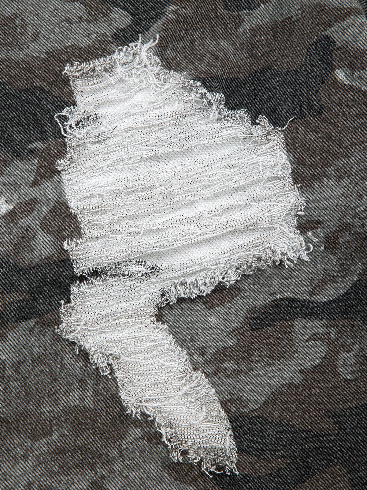 Aelfric Eden Camouflage Distressed Jeans Product Image