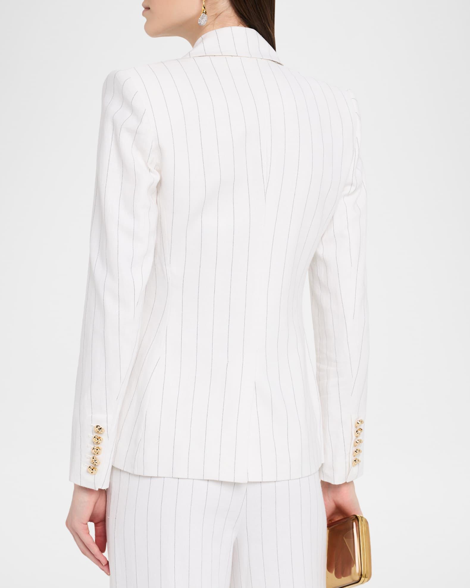 Arielle Pinstripe Double-Breasted Blazer Product Image