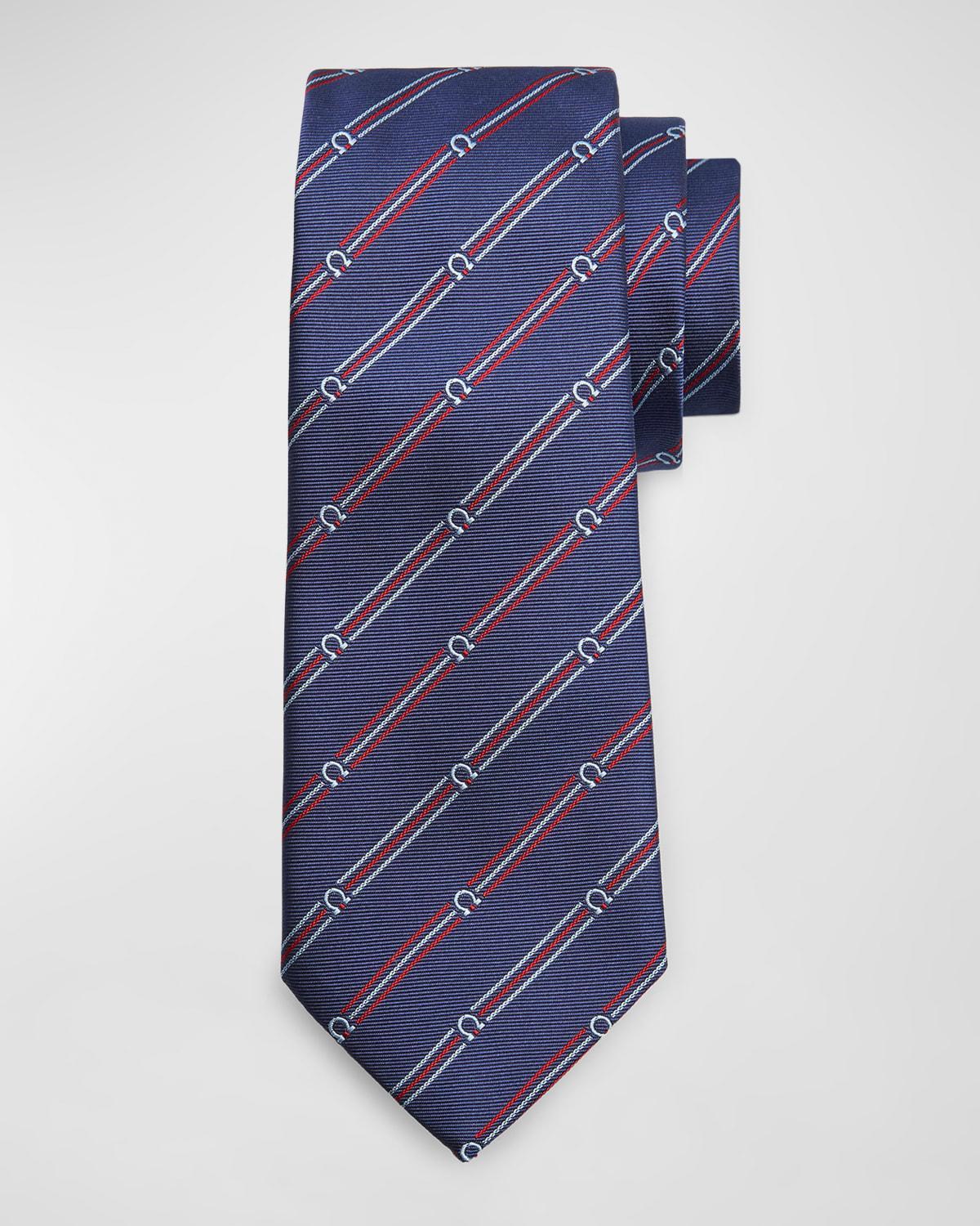 Mens Jacquard Silk and Cotton Tie Product Image