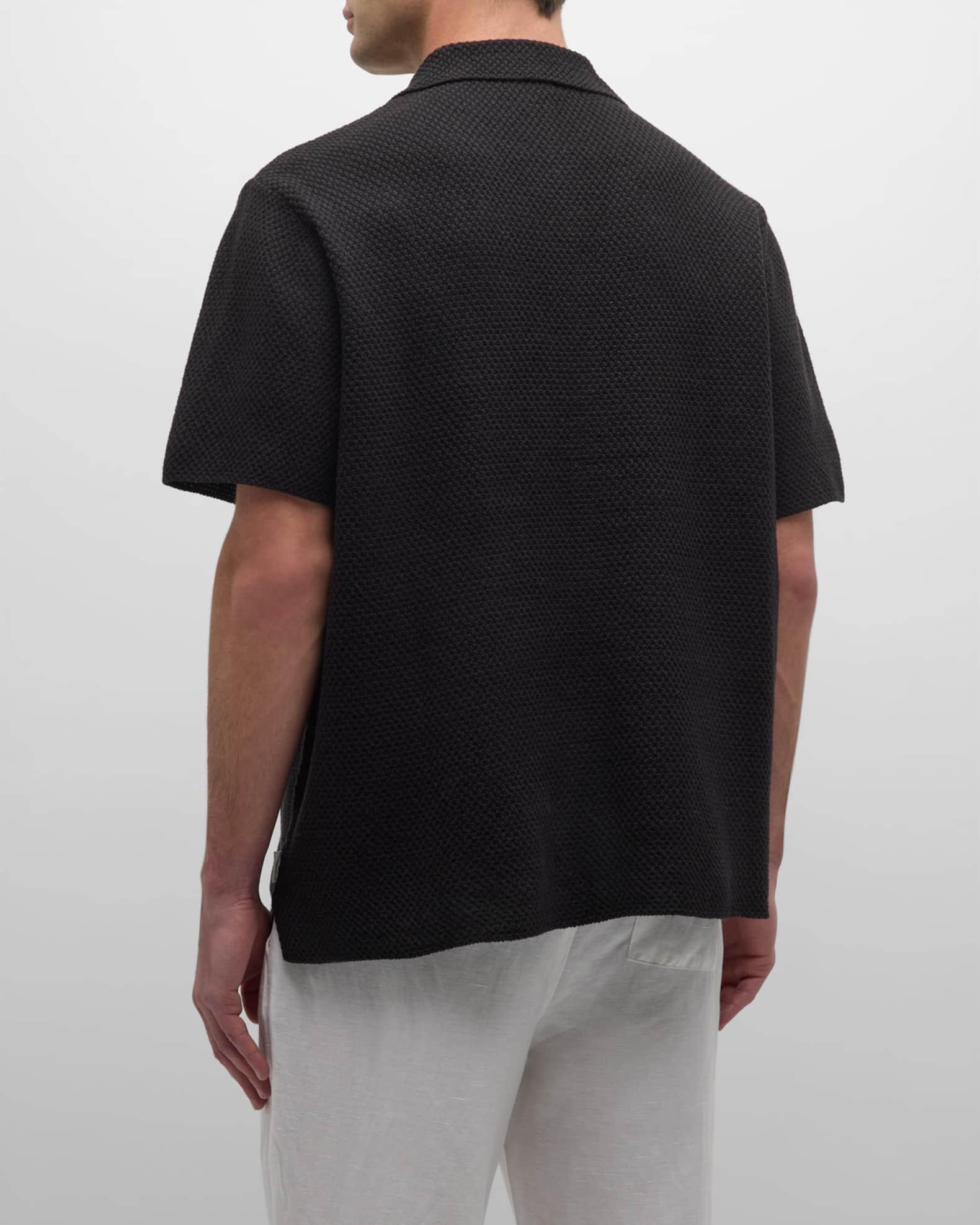 Men's Cotton Textured Camp Shirt Product Image