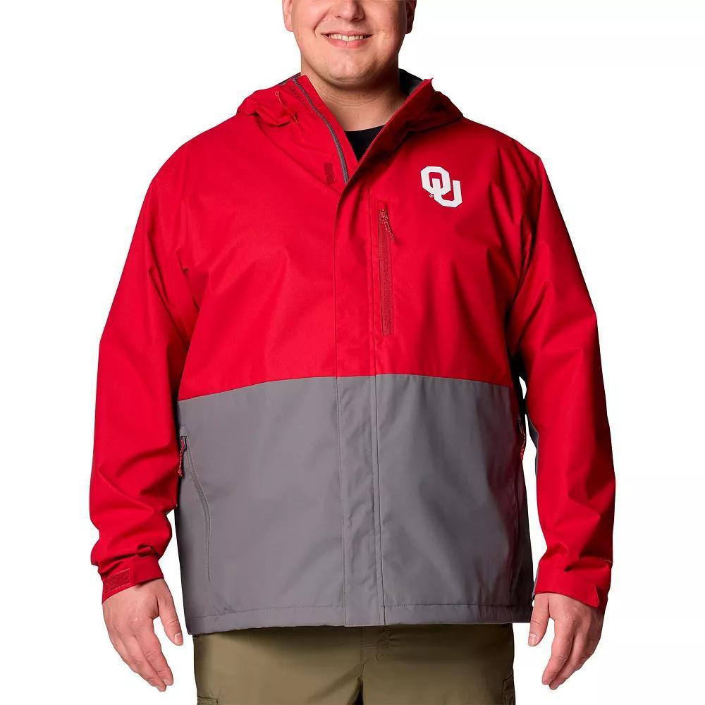 Men's Columbia  Crimson Oklahoma Sooners Big & Tall Field Bound Omni-Tech����Full-Zip Jacket, Size: 4XLT, Red Product Image