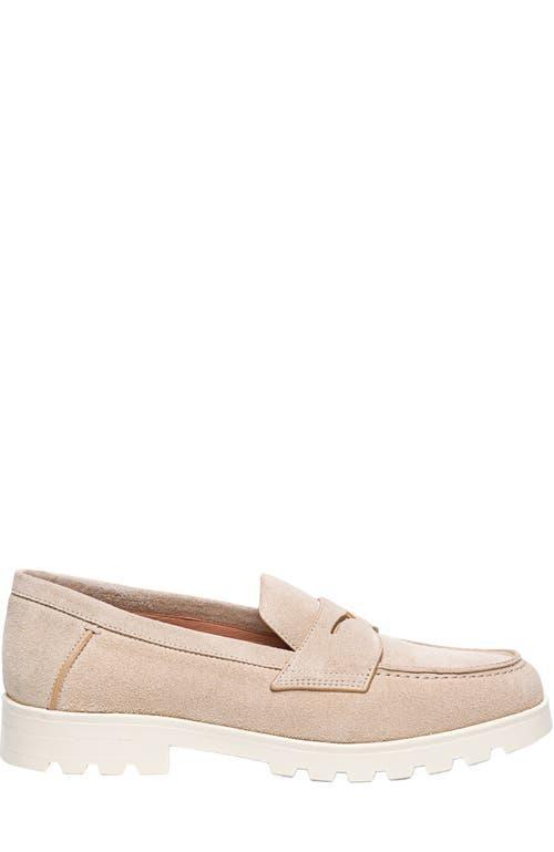Santoni Womens Beige Nubuck LugSole Loafer Product Image