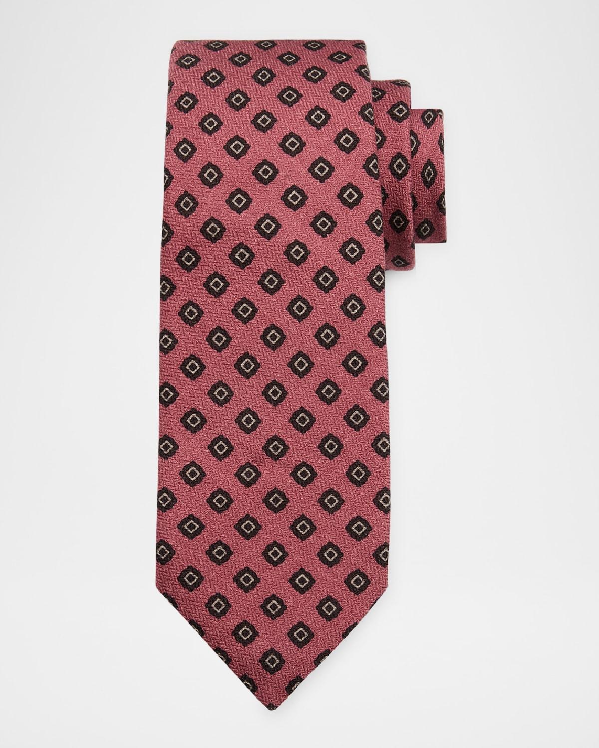 Mens Woven Paisley Silk Tie Product Image