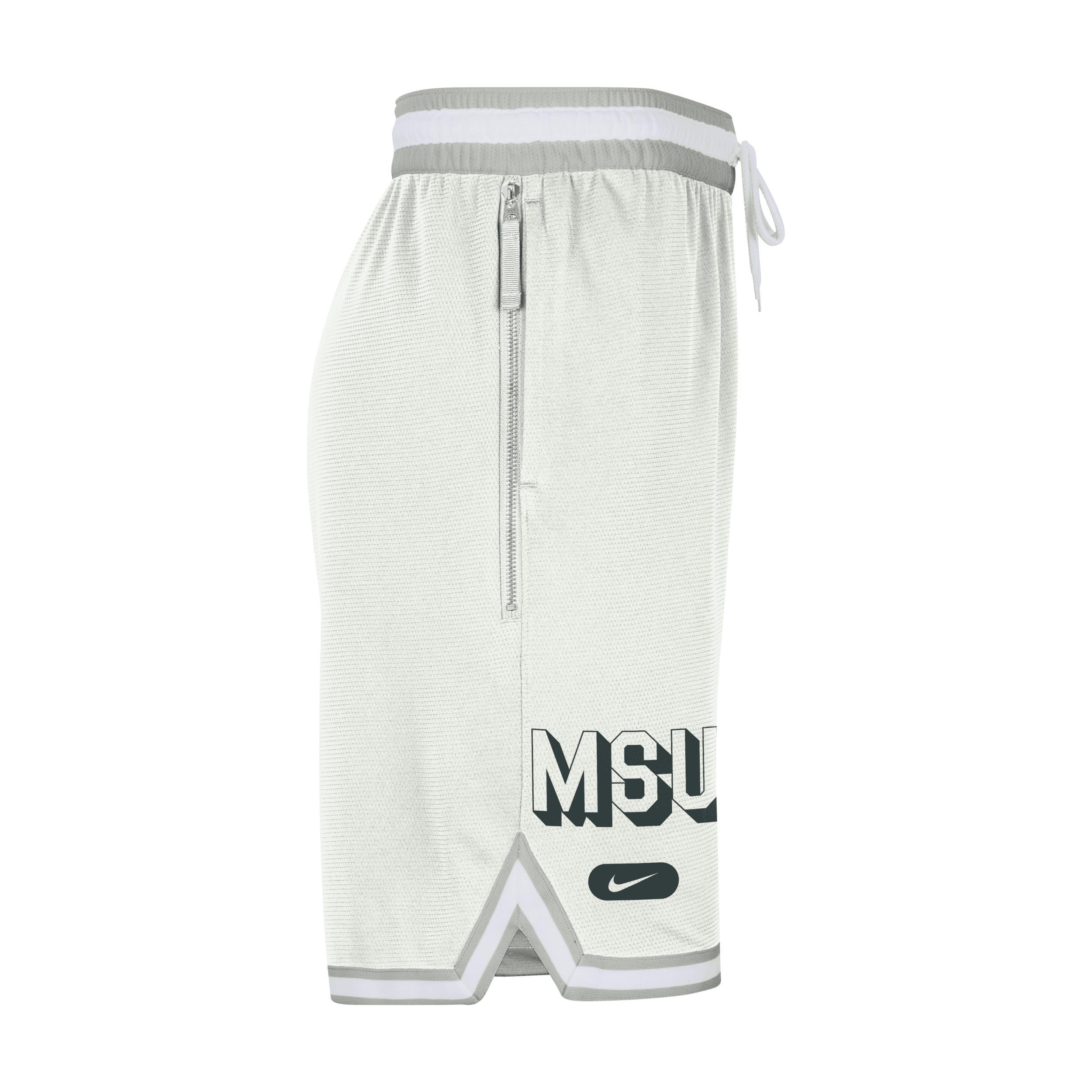 Men's Nike White Michigan State Spartans DNA 3.0 Performance Shorts, Size: Large Product Image