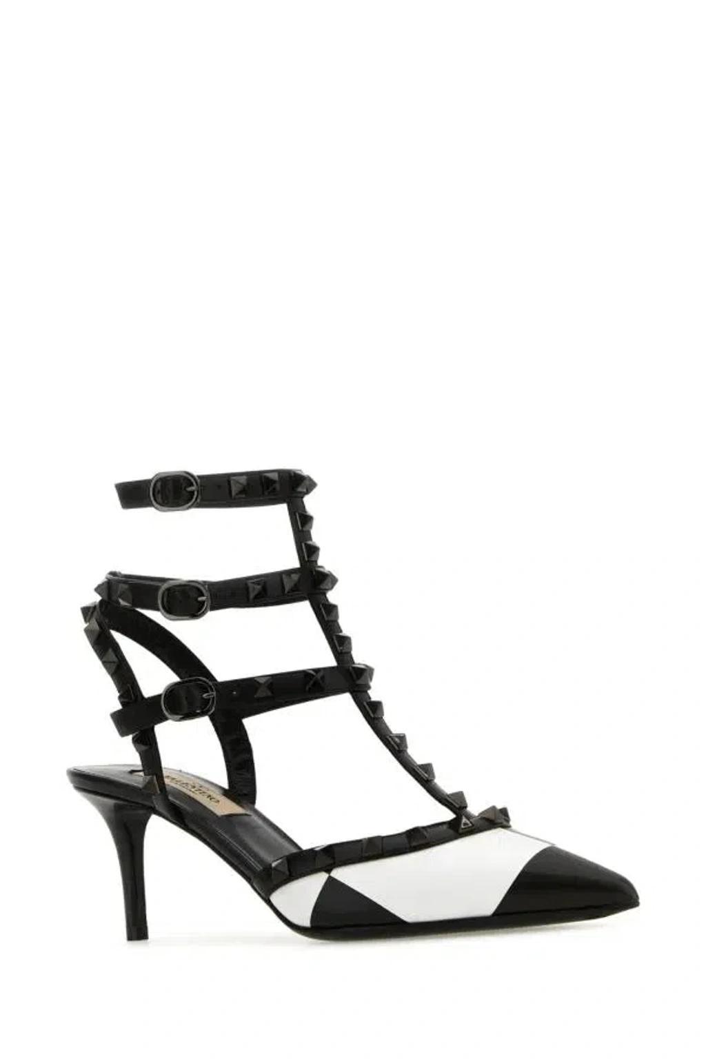 VALENTINO GARAVANI Rockstud Embellished Pointed In Black Product Image