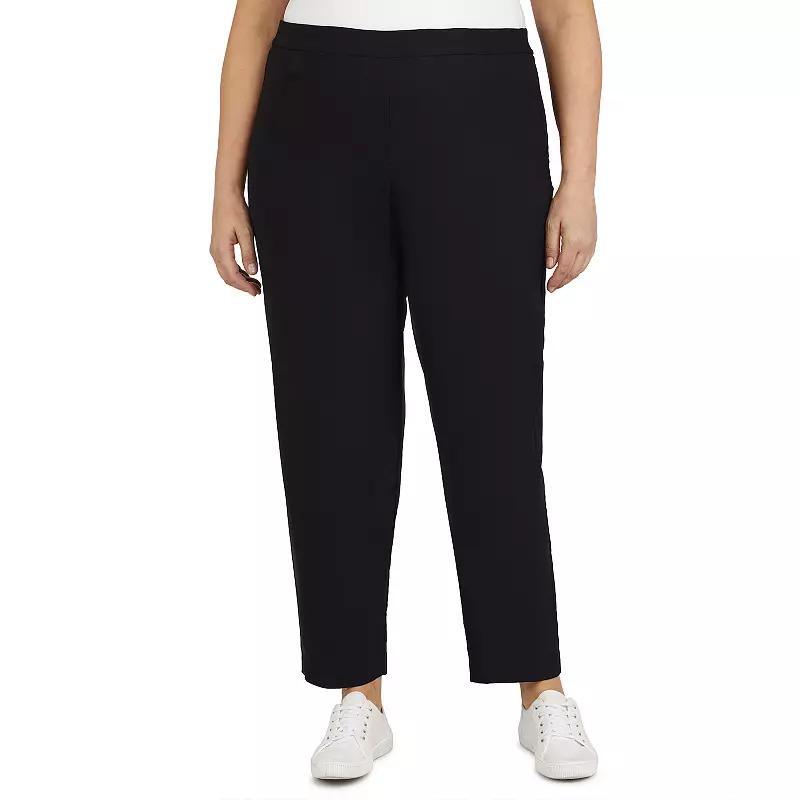 Plus Size Alfred Dunner Allure Pull On Ankle Pants, Women's, Size: 22 W, White Product Image