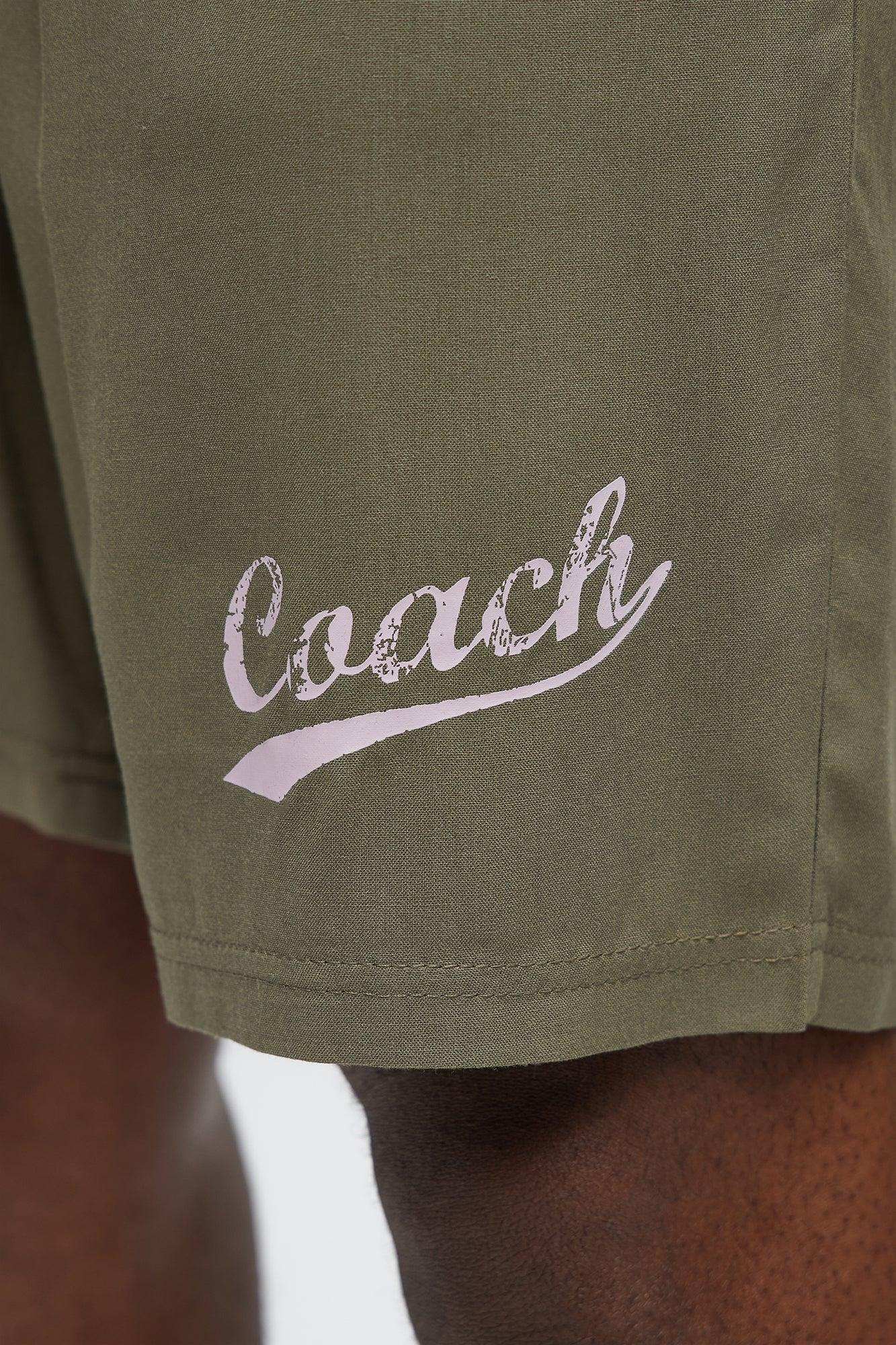Relaxed Coach Shorts - Brown/combo Product Image