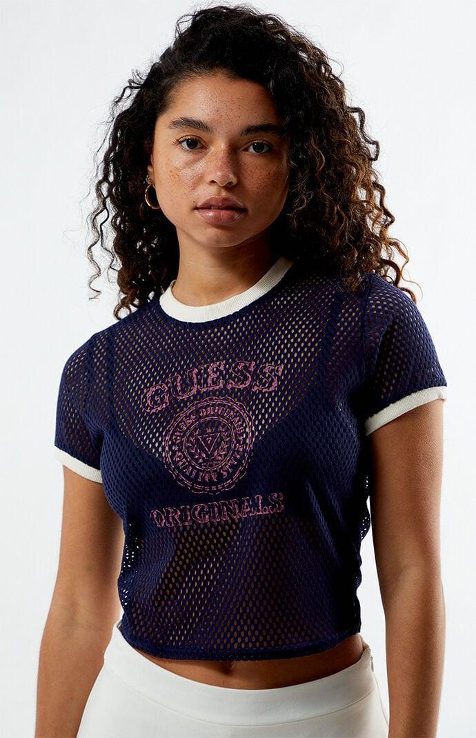 GUESS Originals Women's Mesh Short Sleeve Jersey Product Image