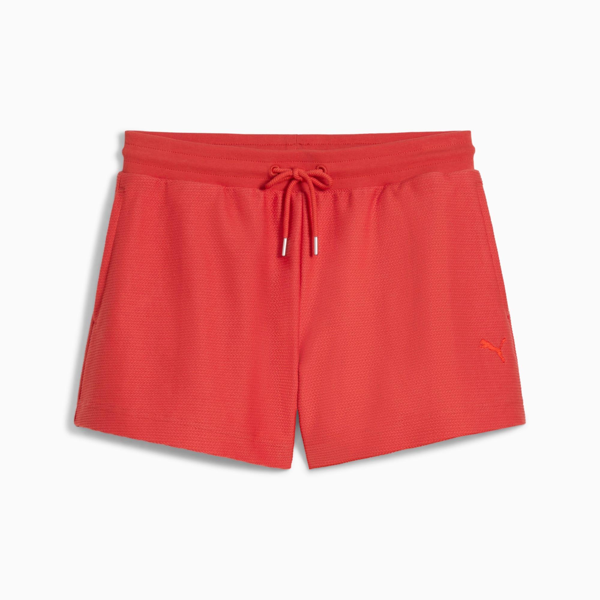 PUMA Premium Essentials A-Line Women's 4" Jacquard Shorts Product Image