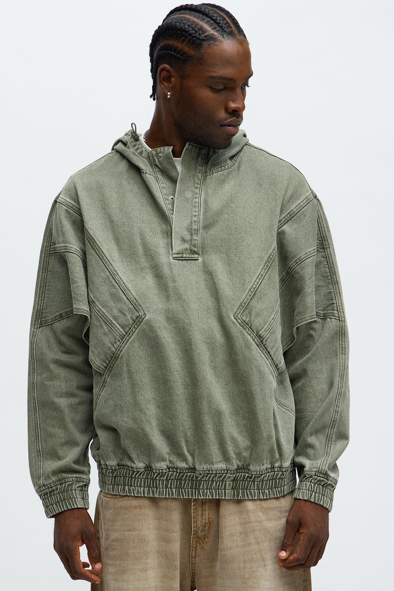 Relaxed Soho '96 Hooded Pullover Jacket - Olive Product Image