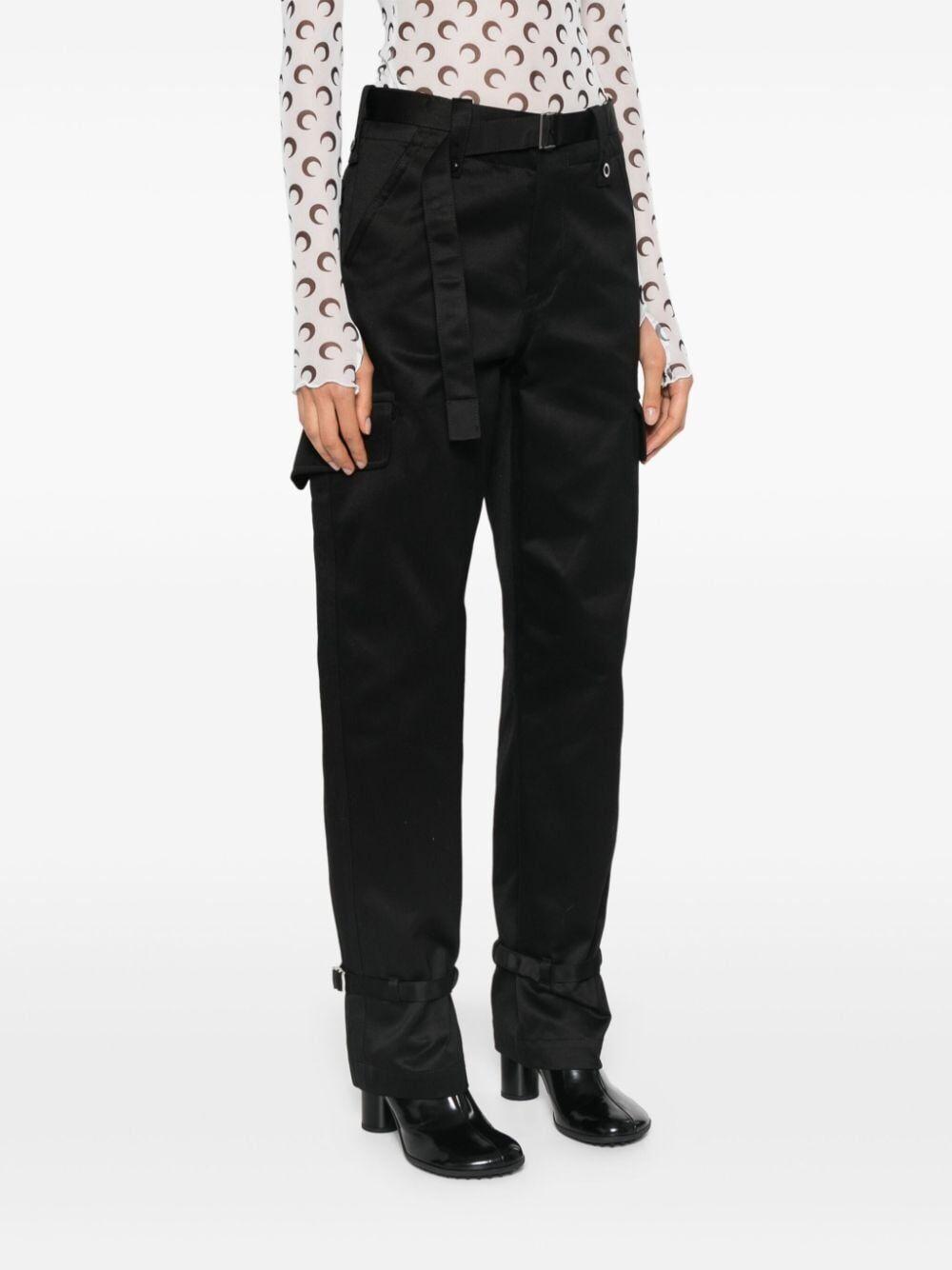 SACAI Cotton Chino Pants In Black Product Image