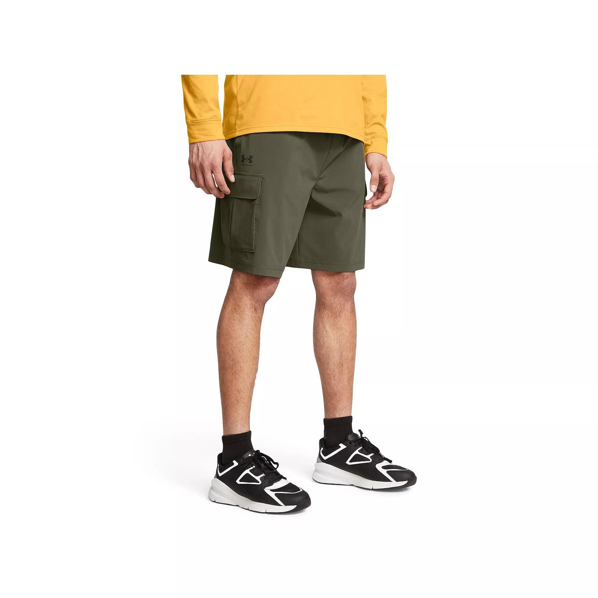 Men's Under Armour Vibe Woven Cargo Shorts, Size: XL, Black Product Image