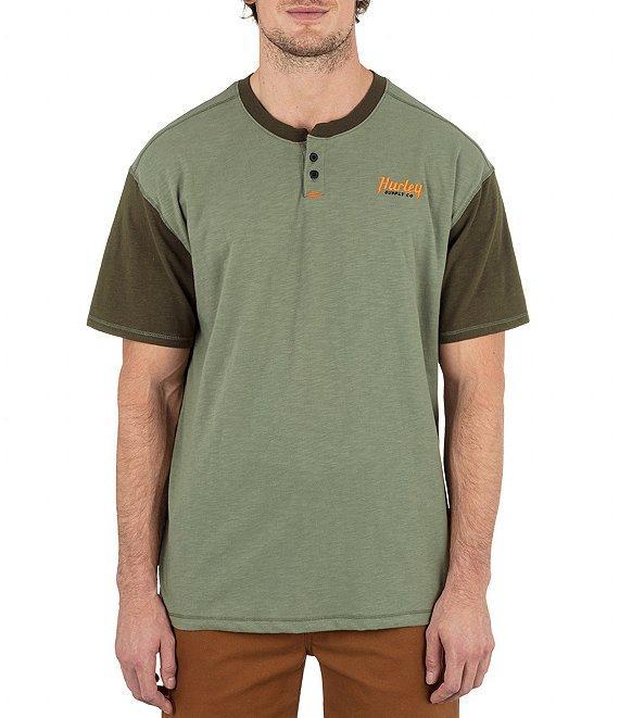 Hurley Merchant Short-Sleeve Color Block Slub Jersey T-Shirt Product Image