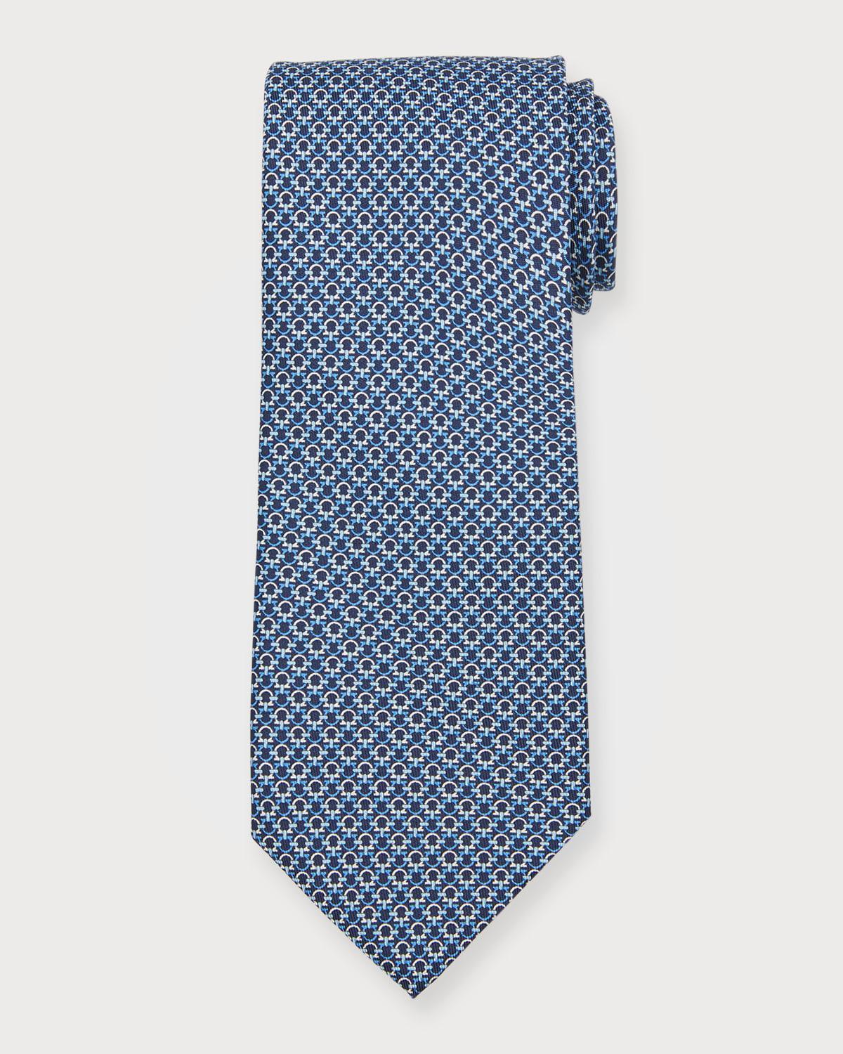 Salvatore Ferragamo Mini Linked Gancini Silk Classic Tie Product Image
