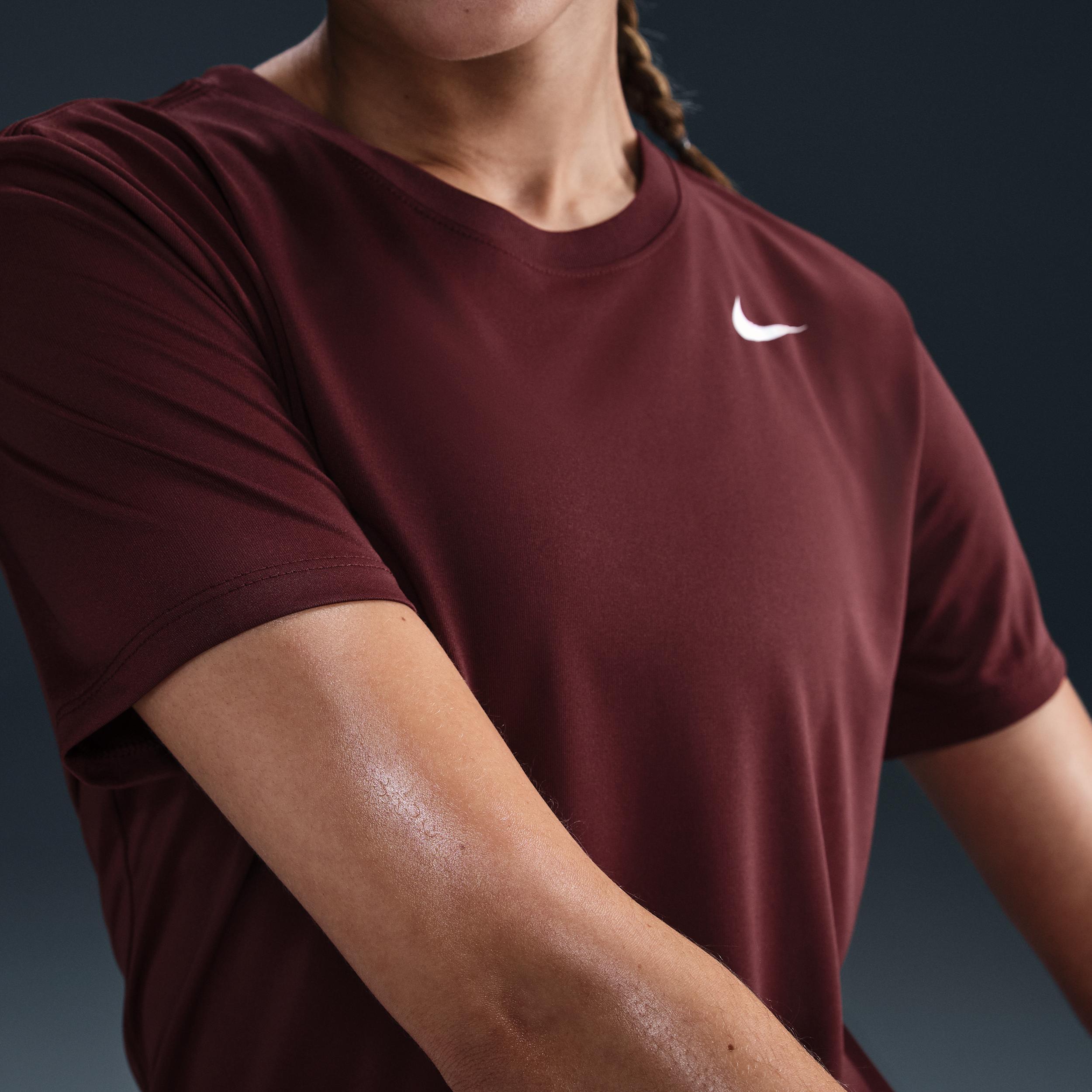 Women's Nike Dri-FIT Tee, Size: Medium, Dark Team Red Product Image