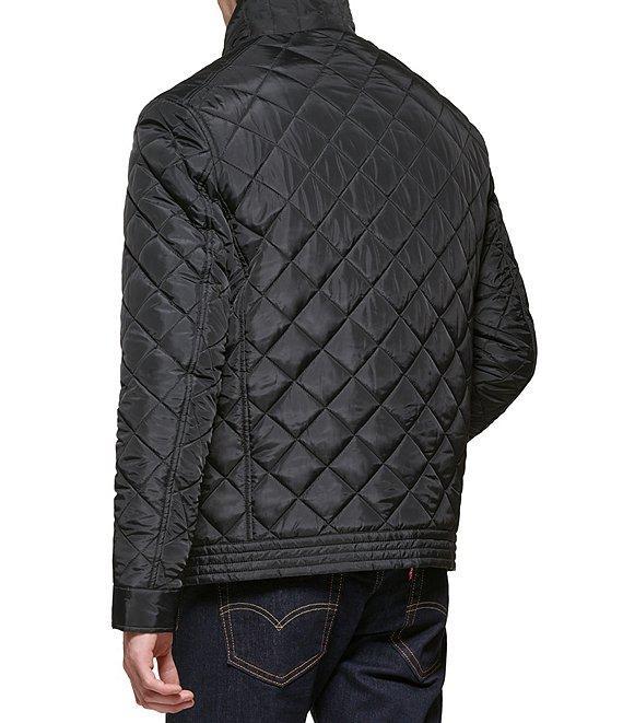 Cole Haan Diamond-Quilted Full Zip Jacket Product Image