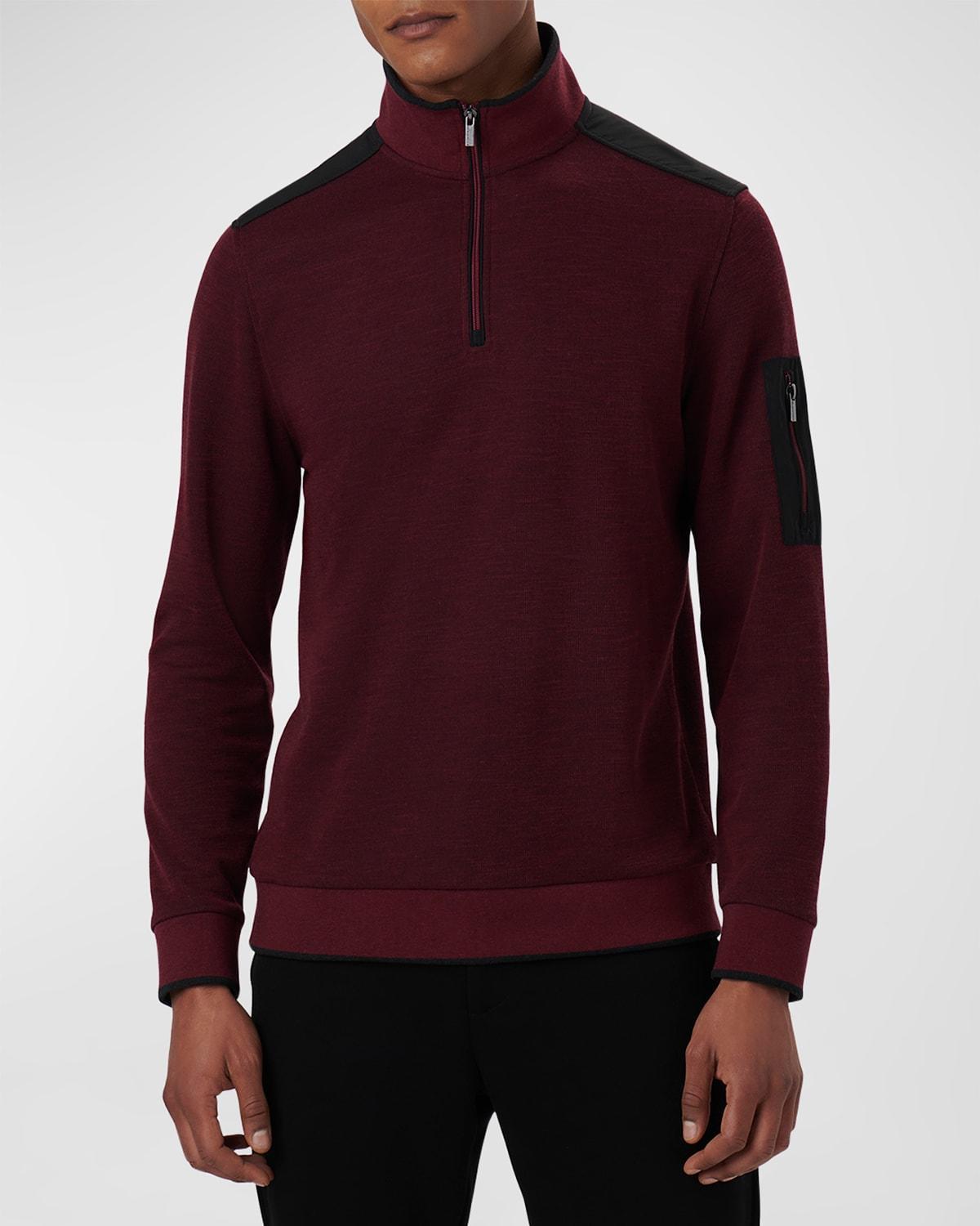 Mens Quarter-Zip Pullover Sweater Product Image