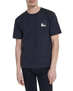 Slim sueded cotton T-shirt Product Image