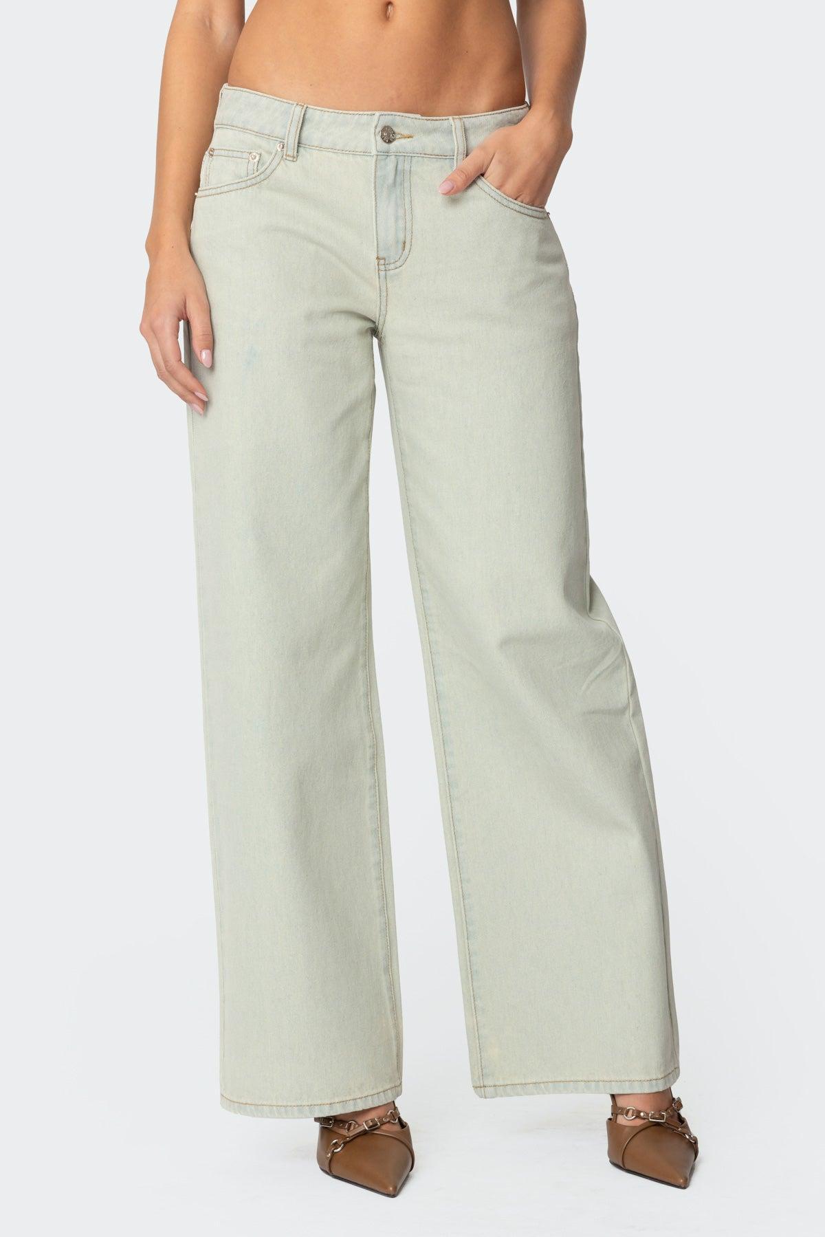 Raelynn Washed Low Rise Jeans Product Image