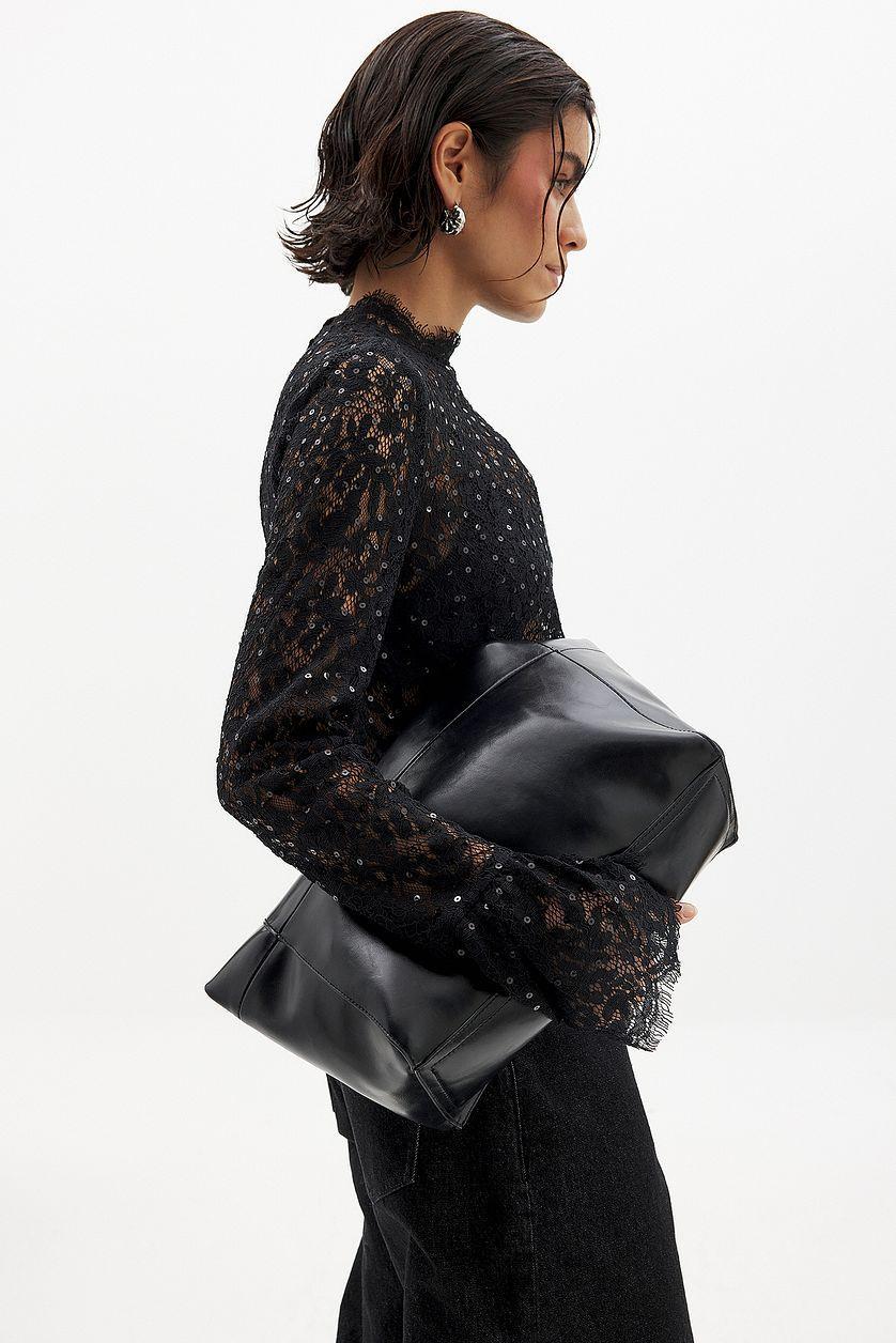 Lace Sequin Blouse Product Image