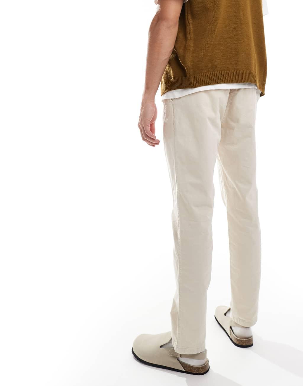 Scalpers icon saana relaxed pants in cream Product Image