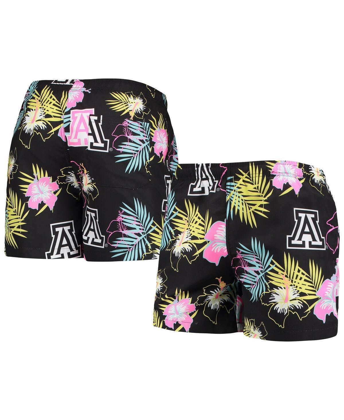 Men's FOCO Black Arizona Wildcats Neon Floral Swim Trunks, Size: 2XL Product Image