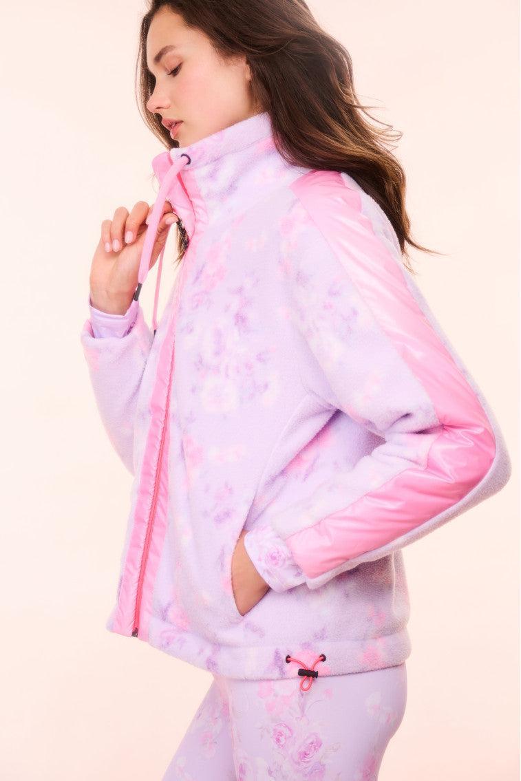 BOGNER FIRE+ICE x LoveShackFancy Ninetta Fleece Jacket - HIBISCUS Product Image