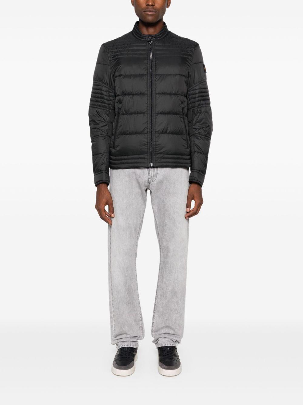 HUGO BOSS Boss Men's High Collar Down Jacket Regular Fit In Black Product Image