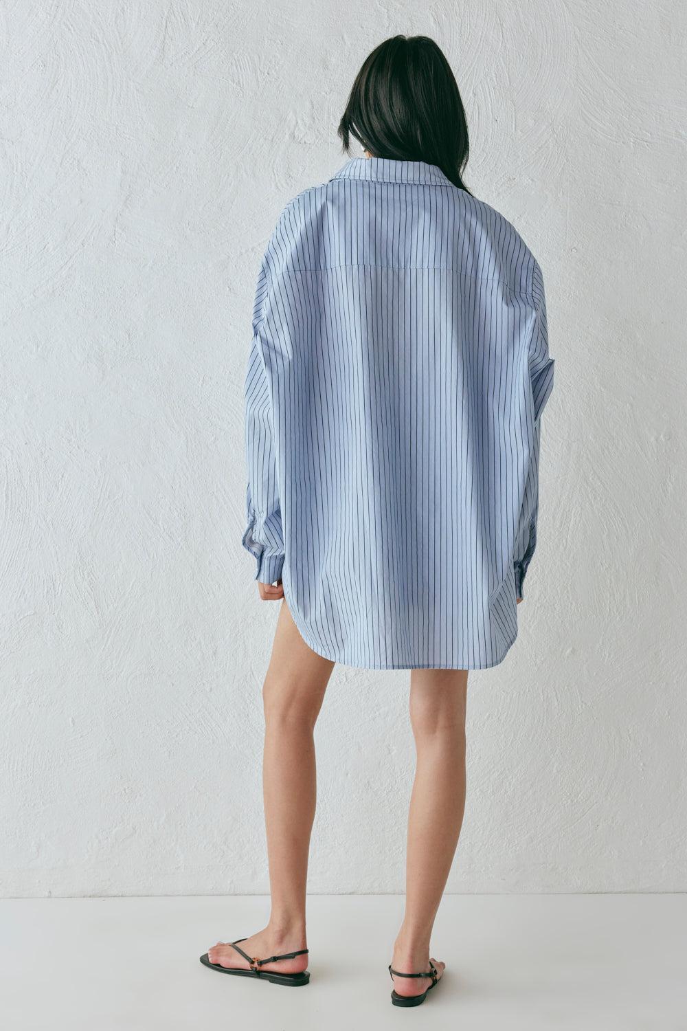Ava Shorts Blue Stripe Product Image